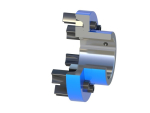 Nabe mit Nockenring Teil 2/3 N-Eupex-2020 125 Bohrung 42H7 Nut DIN 6885-1, Stellschraube, ND=75