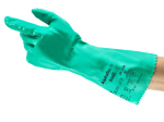 Nitril handschoenen voor chemische bescherming Maat 9 L=350 mm groen Ansell AlphaTec 39-124