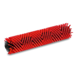 Roller brush, medium, red, 550 mm 4.035-184.0 Kärcher Professional accessories