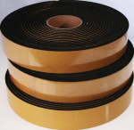 Strips of cellular rubber B 30 mm, L=10 m, s=3 mm 35 ± 5° Shore, EPDM black