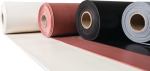 Silicone rubber plate 1200x10000x3 mm, black 60 ± 5° Shore