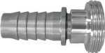 Buitendraad stoomslang VT DN25, gegroefd, veiligheidskraag SS AISI 316, melkpijpfitting