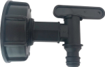 IBC Auslaufbogen QuickConnector S60x6, schwarz Polypropylen, MCC