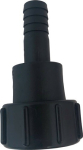 IBC Kupplung mit drehbarem Stutzen DN50 S60x6, schwarz Polypropylen, MCC