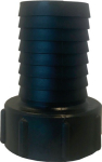 IBC Kupplung mit Stutzen 1", s=60x6, schwarz Polypropylen, MCC