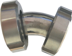 Conische spigot 45° MT aan beide zijden DN80, met ÜWM SS AISI 316, melkpijpfitting