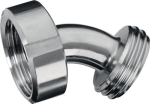 Tapered spigot 45° MT/VT DN20, with ÜWM on MT, AG on VT SS AISI 316, milk pipe fitting
