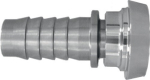 Cone connector MT for steam hose DN32, with grooves, without UWM SS AISI 316, milk pipe fitting