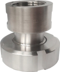 Conisch spigot overgangsstuk MT DN15, 1/2" naar BSPP binnendraad, met ÜWM SS AISI 316, melkpijpfitting