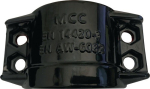 Clamping shell DN25, 25x6 mm Aluminium black