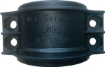 Clamping shell DN25, 25x6 mm Polypropylene black