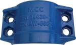 Clamping shell DN38, 38x6.5 mm Aluminium blue