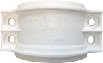 Klemschaal DN50, 50x10 mm Polypropyleen wit