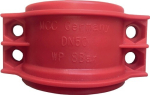 Klemschaal DN63, 63x8 mm Polypropyleen rood