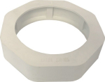 Impact protection rubber for union nut DN25, white, 60° Shore EPDM, milk pipe fitting
