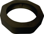 Impact protection rubber for union nut DN32, black, 60° Shore EPDM, milk pipe fitting