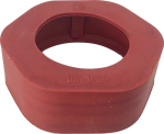 Impact protection rubber for union nut DN50, red, 60° Shore EPDM, milk pipe fitting