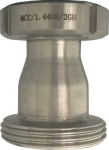 Reducer VT/MT DN40/DN32 DN40 / DN32, with ÜWM on MT SS AISI 316, milk pipe fitting