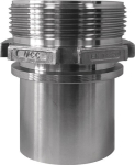 Schalenverschraubung VT mit NPT DN 50, IG 59,61mm, gerillt, sicherungsb. SS AISI 316, Milchrohrverschraubung