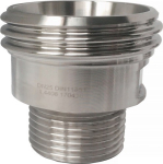 Overgangsdeel VT naar BSPP AG DN32, 1.1/4" SS AISI 316, melkpijpfitting