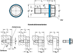 Sechskantschraube hygienic design GN 1582-M5-20-MT-H-1 Edelstahl & HNBR-Dichtring, Freistich