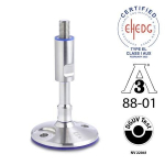 Adjustable foot hygienic design GN 20-80-M24-185-B stainless steel