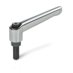 Klemmhebel mit Schraube, verstellbar GN 300-63-M10-40-CR verchromt