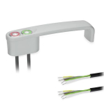 Bow handle with switch GN 422-ZD-T2-K-5-SR silver