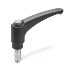 Klemhendel, ontgrendelingsknop Grijs GN 603-63-M8-40-DGR Elesa 234356-C3