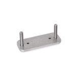 Stainless steel threaded plate GN 7247.6-NI-60-20-MT