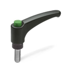 Adjustable clamping lever GN 603.1-78-M12-40-DGN Stainless steel interior