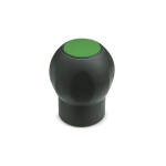 Softline ball handle, cover cap green GN 675.1-50-M8-DGN