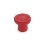 Rändelknopf, Rot GN 676-35-M6-RT