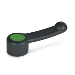Schaltgirff, stainless steel bushing GN 623.5-37-B8-DGN Green cap