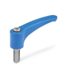 Klemmhebel, Visuell Detektierbar, Blau GN 604.1-63-M6-16-VDB