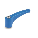 Klemhendel, visueel detecteerbaar, blauw GN 604.1-63-M6-VDB