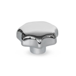 Edelstahl-Sterngriff (A4), Poliert GN 6336-A4-63-M12-E-PL