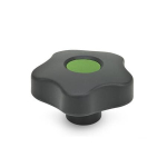 Star grip, cover plug green GN 5337.2-32-M6-E-DGN