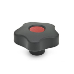 Star grip, cover plug red GN 5337.2-40-M10-E-DRT
