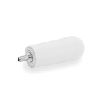 Draaibare cilindergreep GN 798.6-KT-36-M8-WSA antibacterieel, wit