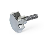 Stainless steel star knob screw (A4) GN 6336.5-A4P-40-M8-20