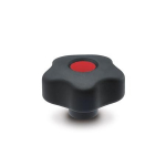 Softline-Sterngriff, Abdeckstopfen Rot GN