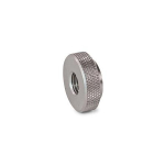 Stainless steel knurled nut GN 827.1-M6X1-NG for adjusting screws GN 827