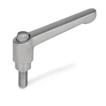 Stainless steel clamping lever set GN
