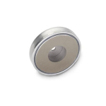 Haltemagnet Edelstahl GN 50.45-SC-16-4,5-3,5 Scheibenform mit Bohrung