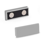 Houdmagneet Met kunststof behuizing, grijs GN 53.2-ND-55-GR