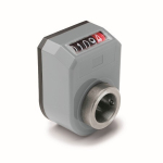 Roestvaststalen positie-indicator met holle as GN 953.2-0001.0-AN-R-GR