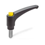 Adjustable clamping lever GN 603.1-63-M8-25-DGB Stainless steel interior