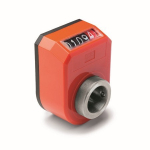 Roestvaststalen positie-indicator met holle as GN 953.2-0005.0-FR-R-GR