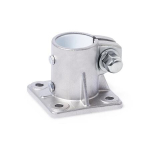 Travelling carriage foot form GN 163.15-G30-A-4 stainless steel